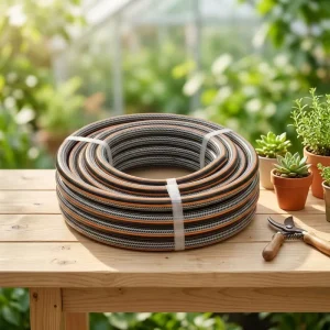 Multipurpose PVC Reinforced Water Pipe Flexible Durable Garden Hose for Lawn Care Agriculture Irrigation Car Cleaning