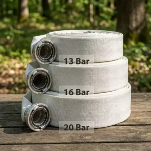 NFPA Compliant High Pressure Lightweight Firefighting Hose Plastic Corner Reinforcement 25mm for Forestry Fire Protection