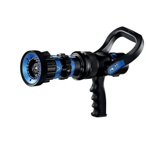 NFPA Standard Fire Hose Nozzle Adjustable Flow Rate Aluminum Alloy Hard Anodized Construction Straight Stream Wide Fog