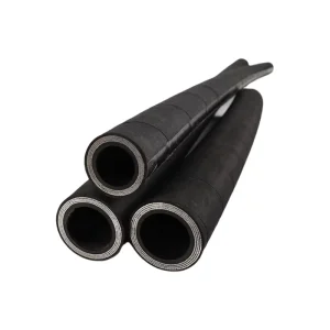 NR Synthetic Rubber Hydraulic Hose Wear Resistant High Pressure Sandblast Hose Black 20~+80 Temperature Range ISO Cutting