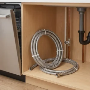 NSF Certified Dishwasher Hose Stainless Steel Braided Water Supply Hose for Kitchen Appliance Connection