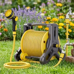 New ABS/PVC Garden Water Hose Reel Cart with Outdoor Storage for Garden Water Pipe