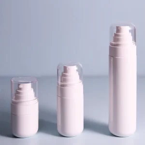 New Design Square 50ml 80ml 100ml Airless Bottles Cosmetic Cream Bottles With Pump Luxury Travel Packing Plastic Bottles