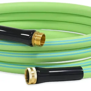 New Heavy Duty PVC Water Hose Reel Compatible 5/8 Inch Green 300 psi Short Connection Male-Female Connectors