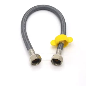New Hot and Cold Nylon Wire Braided Hose Brass Insert Bathroom Flexible Water Hose CE Certified