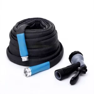 New Style No Patent Issues Durable High Pressure Garden Hose 1/2″ Diameter 50ft Rubber & PVC Tubing Garden Watering