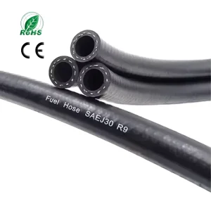 Nitrile Rubber Fuel Hose 1 4 3 8 1 2 Inch 20bar Wear Resistant Automotive Hose with Cutting Service and Customizable Sizes