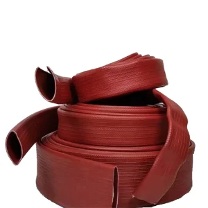 Nitrile Rubber Layflat Hose 3 Inch 4 Inch Water Discharge Hose Red