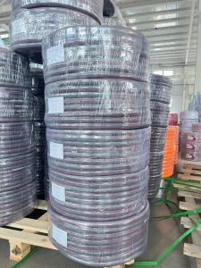 No Smell Clear 6mm PVC Fiber Clear Line PVC Clear Fiber Reinforced Fire Pipe Clear Hose with Fiber PVC Water Hose 19mm
