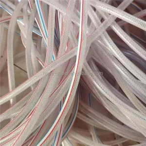 No Smell clear PVC Fiber Color Line PVC clear Fiber Reinforced Fire Pipe hose clear Hose with Fiber Pvc clear Water Hose 19mm