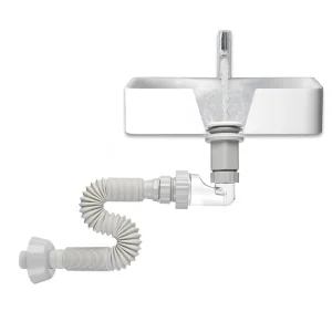 No Tool Sink Siphon Kit Flexible Expandable Basin Drain Pipe with Pop up Waste Stopper Anti Odor Bathroom Set