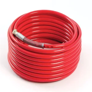 Non Conductive 6000psi High Pressure Sewer Jetting Thermoplastic Hydraulic Hose 1 4 R8 Polyester Fiber Red Blue Cutting