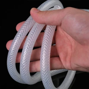 Non Toxic Odorless Custom Size Color Nylon Braided Reinforced Flexible Air Hose Pipe Silicone Pipe Silicone Rubber Tube