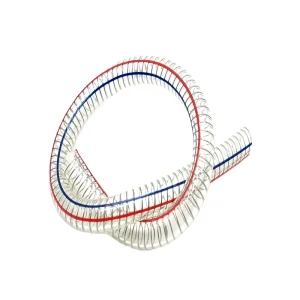 Non toxic Flexible PVC Spiral Steel Wire Reinforced High Pressure Suction Spring Hose