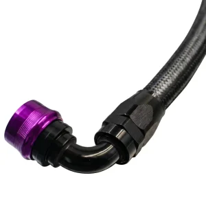 Nylon Braided CPE Rubber Hose Reinforced with 304 Stainless Steel Equipped with 360° Swivel Quick Disconnect Fittings