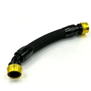 Nylon Braided Rubber Hose Assembly with Quick Connect Couplings High Pressure Flexible AN12-AN20