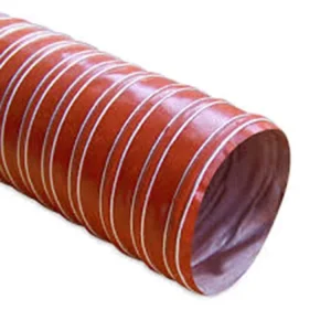 Nylon Cloth Air Ducting Flexible Brake Cold Induction Intake Pipe Hose Leak proof Cutting -20 +150 Temperature Range