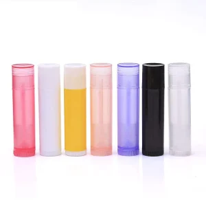 ODM High Quality Colorful Plastic Lip Balm Tubes for Cosmetics