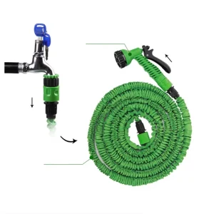 OEM Accepted Expandable Water Garden Hose 25ft 50ft 75ft 100ft Flexible Plastic Material Multi color Options Made