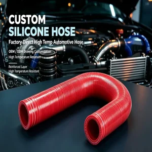 OEM Auto Silicone Rubber Hose Custom Material FKM VMQ AEM High Temperature Turbo Pipe Custom