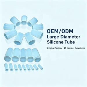 OEM Custom Large Diameter Silicone Tube High Temperature Insulating Silicone Sleeve