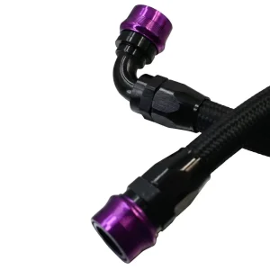 OEM Custom Nylon Braided CPE Rubber Hose Assembly Reinforced with 304 Stainless Steel with Anodized Quick Disconnect Fittings