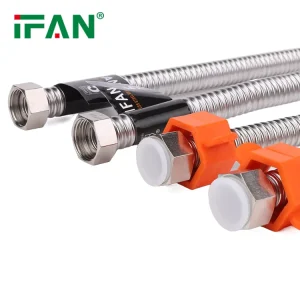 OEM Factory Custom Water Corrugated Stainless Steel Tubing Flexible Hose Corrugated Pipe for Bathroom Kitchen