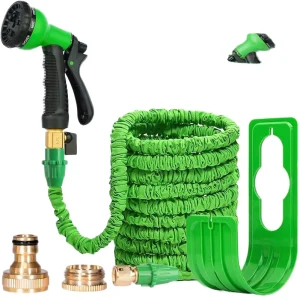 OEM Garden Hose Reels with Hot Tap Brass Hose Pipe Tube Quick Connector Spray Nozzle Watering Equipment for Gardens