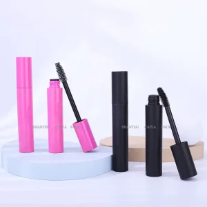 OEM ODM Custom Logo Pink 20ml Big Capacity Empty Round Eyelash Mascara Tube Packaging Hair Wax Stick Tubes Hair Finishing Tubes