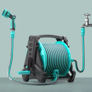 OEM Portable Wall Mount High Pressure Retractable Adjustable Garden Water Hose Reel Cart with Efficient Storage and Space Saving