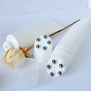 OEM Roller Ball Massage Applicator Tube Cosmetic Plastic Custom 100ml 150ml with Silk Screen Printing Logo