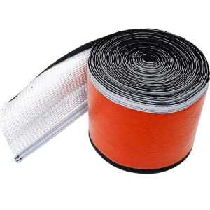 Oil Acid Alkali Resistant Silicone Fiberglass Sleeve Chemical Resistant Hose Guard