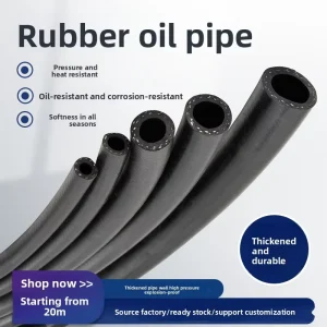 Oil Resistant Nitrile Rubber Hose for Automobile Engine Heater Pipe -20-120C High Temp Resistant Automotive Cooling Sealing Tube