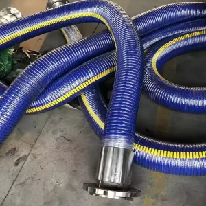 Oil Transfer Composite Anti static High Pressure Explosion proof Unloading Pipe Oil Depot Wharf Tanker Chemical Hose Cutting
