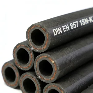 One Steel Braid Oil Resistant Flexible Rubber Hydraulic Hose DIN EN 857 1SN-K Hydraulic Hose