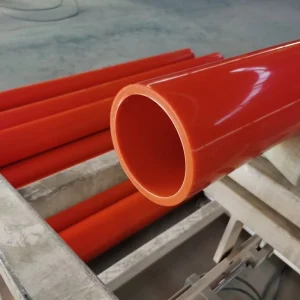 Orange Flexible Electrical Protective Tube Cable Conduit MPP Power Tube 100-250mm 6m ISO4427