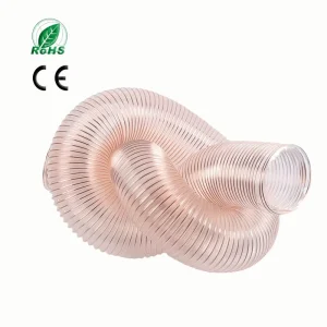 Original Material Industrial Braided PU Wire Hose High Strength Large Diameter Vacuum Suction Ventilation Hose
