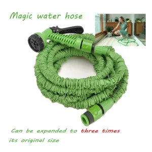Outdoor Magic Hose 15m Expanding Garden Water Hose Pipe Reel Adjustable Anti Abrasion PVC 12mm Diameter 0 30 Fitting
