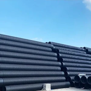 PE Corrugated Hose Flexible Conduit High Pressure Pipe Spiral Tube Eco Friendly High Temperature Resistant for Water Conveyance