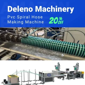 PE PP PVC Spiral Hose Making Machine Steel Wire Hose Extrusion Line High Productivity Energy Saving