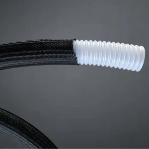 PET Braided Corrugated PTFE Hose for Transporting Highly Corrosive Chemicals TCPET