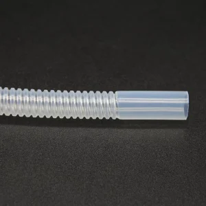 PFA Corrugated Tubing Flexible Hoses High Purity Chemical Resistance for Photovoltaic Industry Custom Processing