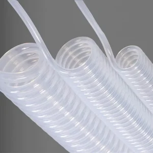 PFA Fluororesin Spiral Pneumatic Hose Flexible Auto Retractable Corrosion Resistant Tubing for Industrial Machines