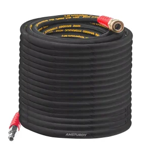 PH07-15 50ft Hot Water Pressure Washer Hose Extension Flexible Pipe Power Water Car Wash High Pressure Hoses