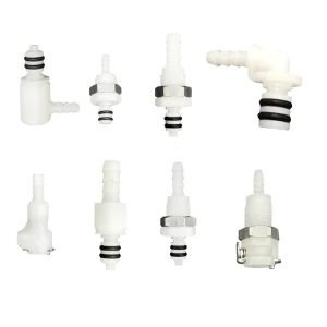 POM Plastic Female and Male Quick Connector Fitting Casting Technology Chemical Resistant for Water Ink DGOzone