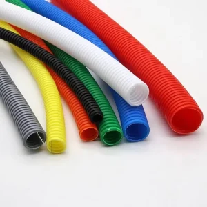 PP Flame retardant Plastic Corrugated Pipe for Automotive Wire Harness Protection Threading Hose Wire Sleeve Conduit