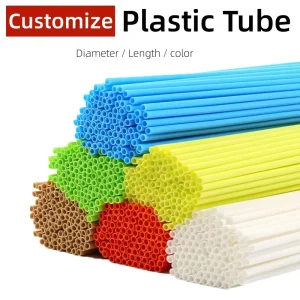 PP Hollow Round Plastic Tube 2mm 8cm OD Custom Size Color Thickness Small Diameter Plastic Tubing OEM Factory