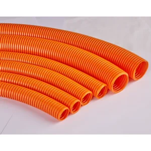 PP Plastic Corrugated Flexible High Pressure ASTM Certified Electrical Conduit Hose Flame Retardant UL94 V0 Agricultural Use