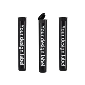PP Plastic Storage Tubes Custom Logo Pop Top Child Resistant Waterproof Airtight Packaging