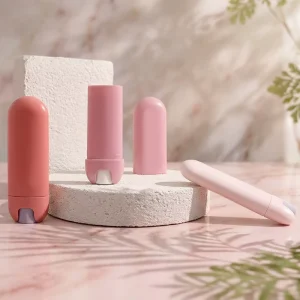 PP Plastic Tube Flat Deodorant Stick Empty with Silk Screen Printing for Oily Liquid 5g Cosmetic Industrial Use